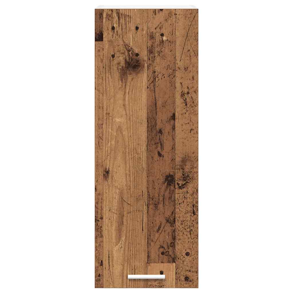 vidaXL Hanging Cabinet Old Wood and White 30 x 31 x 80 cm 6