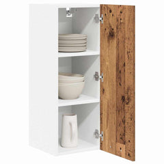 vidaXL Hanging Cabinet Old Wood and White 30 x 31 x 80 cm 3