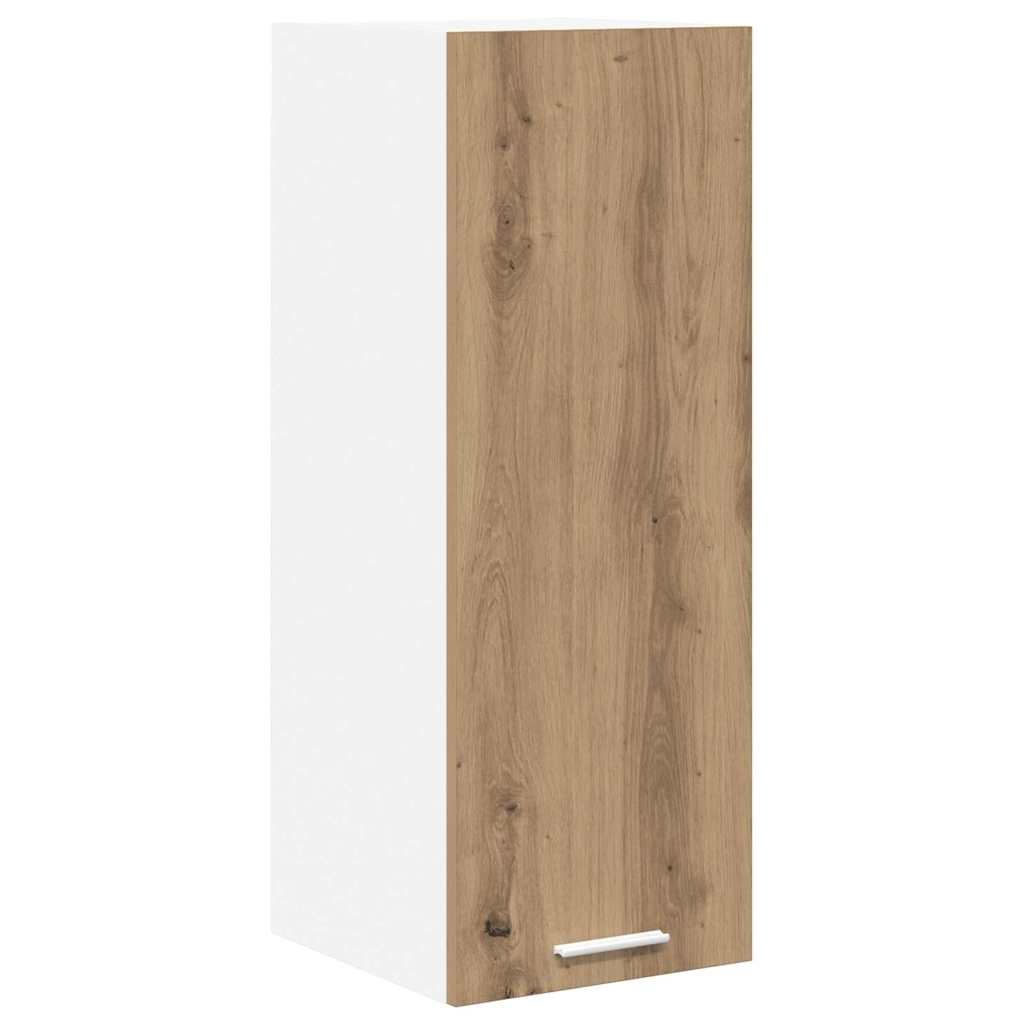 vidaXL Hanging Cabinet Artisan Oak and White 30 x 31 x 80 cm 2