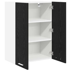 vidaXL Hanging Cabinet Black Oak 60 x 31 x 80 cm Engineered Wood 5