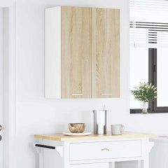 vidaXL Hanging Cabinet Sonoma Oak 60 x 31 x 80 cm Engineered Wood 4