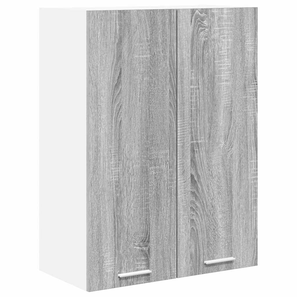 vidaXL Hanging Cabinet Grey Sonoma 60 x 31 x 80 cm Engineered Wood 2