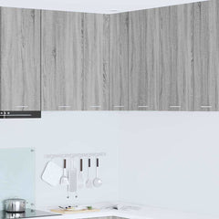 vidaXL Hanging Glass Cabinet "Lyon" 40x31x60 cm Grey Sonoma