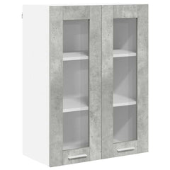 vidaXL Hanging Cabinet Concrete Grey 60 x 31 x 80 cm Engineered Wood 2