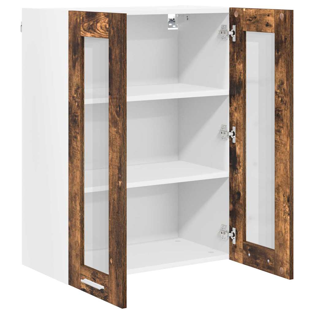 vidaXL Hanging Cabinet Smoked Oak 60 x 31 x 80 cm Engineered Wood 5