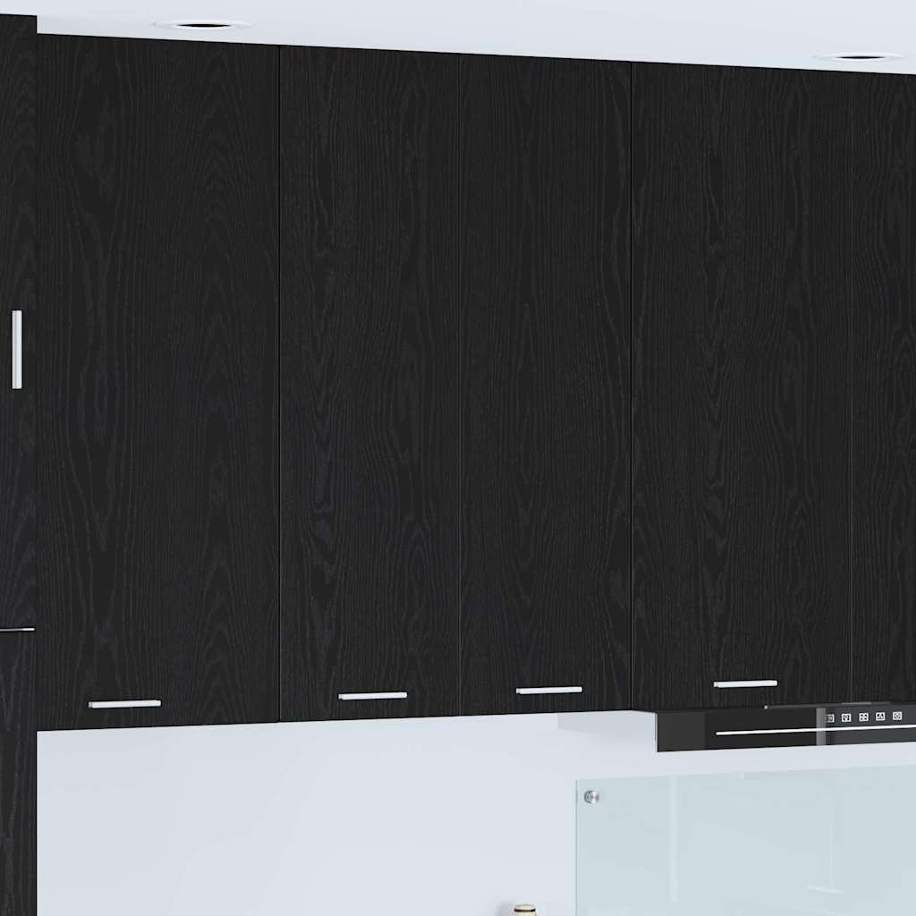 vidaXL Hanging Cabinet and White 40 x 31 x 40 cm Black Oak