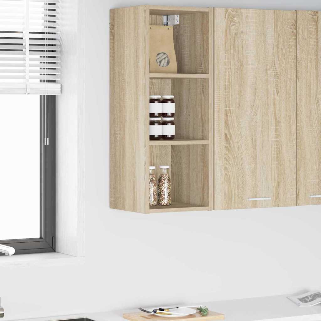 vidaXL Hanging Cabinet Sonoma Oak 30 x 29.5 x 80 cm Engineered Wood 1