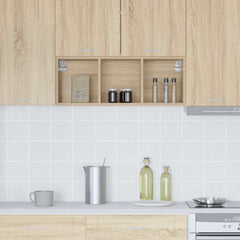 vidaXL Hanging Cabinet Sonoma Oak 30 x 29.5 x 80 cm Engineered Wood 4