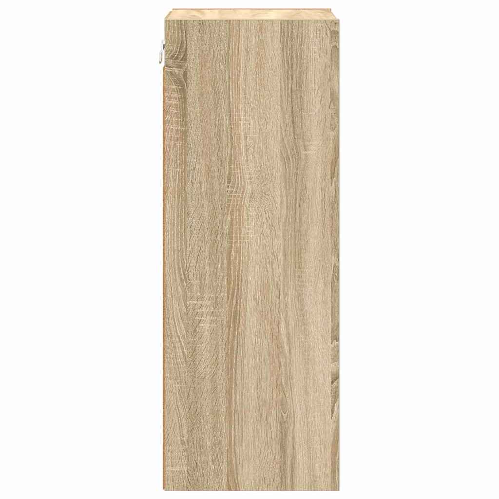 vidaXL Hanging Cabinet Sonoma Oak 30 x 29.5 x 80 cm Engineered Wood 6