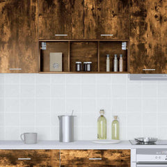 vidaXL Hanging Cabinet Smoked Oak 30 x 29.5 x 80 cm Engineered Wood 4