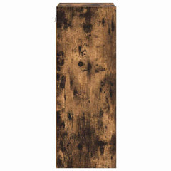 vidaXL Hanging Cabinet Smoked Oak 30 x 29.5 x 80 cm Engineered Wood 6