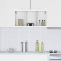 vidaXL Hanging Cabinet White 40 x 29.5 x 80 cm Engineered Wood 4