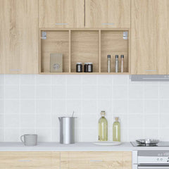 vidaXL Hanging Cabinet Sonoma Oak 40 x 29.5 x 80 cm Engineered Wood 4
