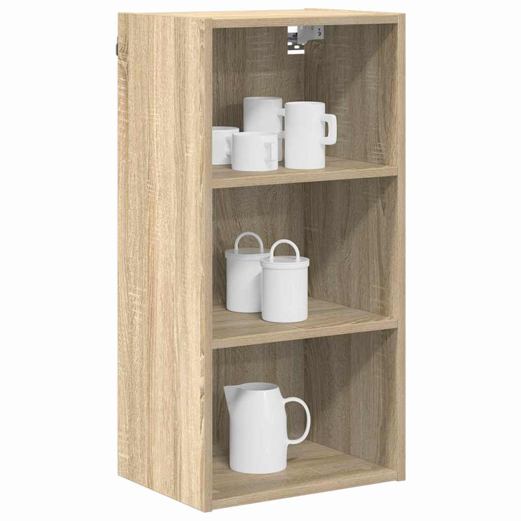 vidaXL Hanging Cabinet Sonoma Oak 40 x 29.5 x 80 cm Engineered Wood 3