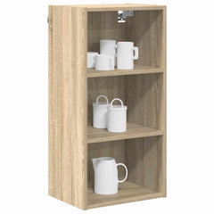 vidaXL Hanging Cabinet Sonoma Oak 40 x 29.5 x 80 cm Engineered Wood 3