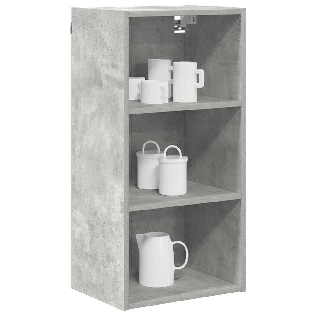 vidaXL Hanging Cabinet Concrete Grey 40 x 29.5 x 80 cm Engineered Wood 3