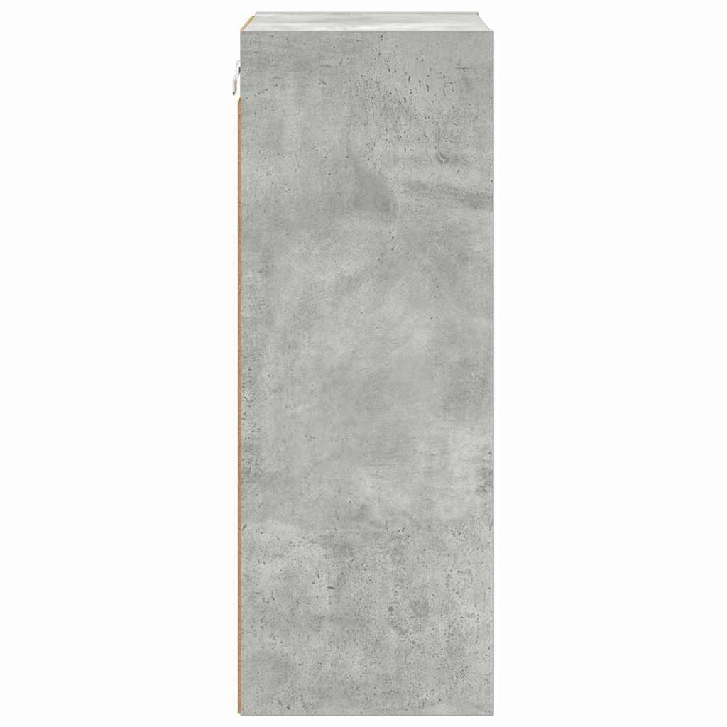 vidaXL Hanging Cabinet Concrete Grey 40 x 29.5 x 80 cm Engineered Wood 6