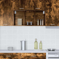 vidaXL Hanging Cabinet Smoked Oak 40 x 29.5 x 80 cm Engineered Wood 4