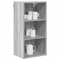 vidaXL Hanging Cabinet Grey Sonoma 40 x 29.5 x 80 cm Engineered Wood 3