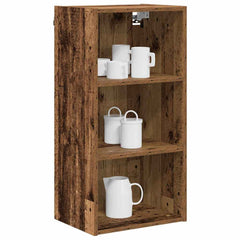 vidaXL Hanging Cabinet Old Wood 40 x 29.5 x 80 cm Engineered Wood 3