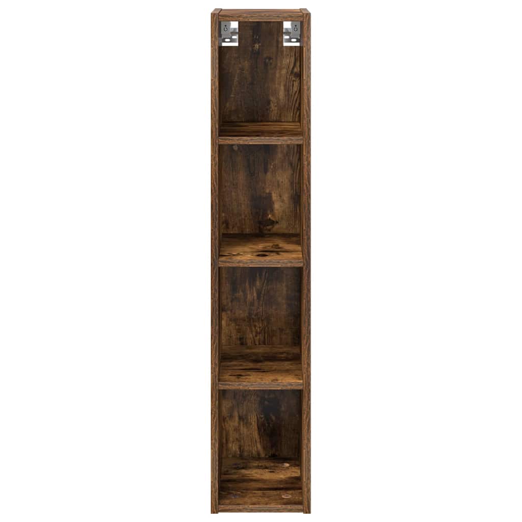 vidaXL Hanging Cabinet Smoked Oak 20 x 29.5 x 100 cm Engineered Wood 5