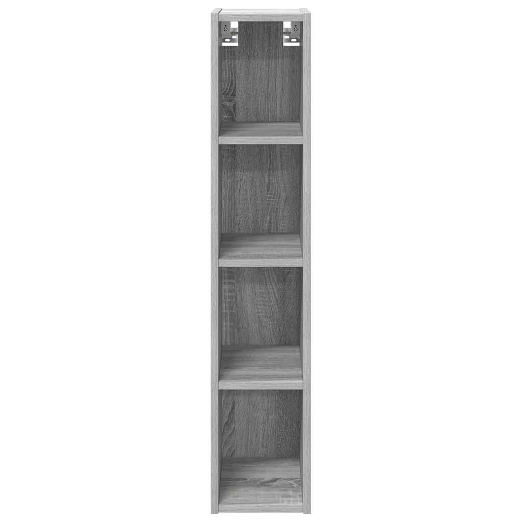 vidaXL Hanging Cabinet Grey Sonoma 20 x 29.5 x 100 cm Engineered Wood 5