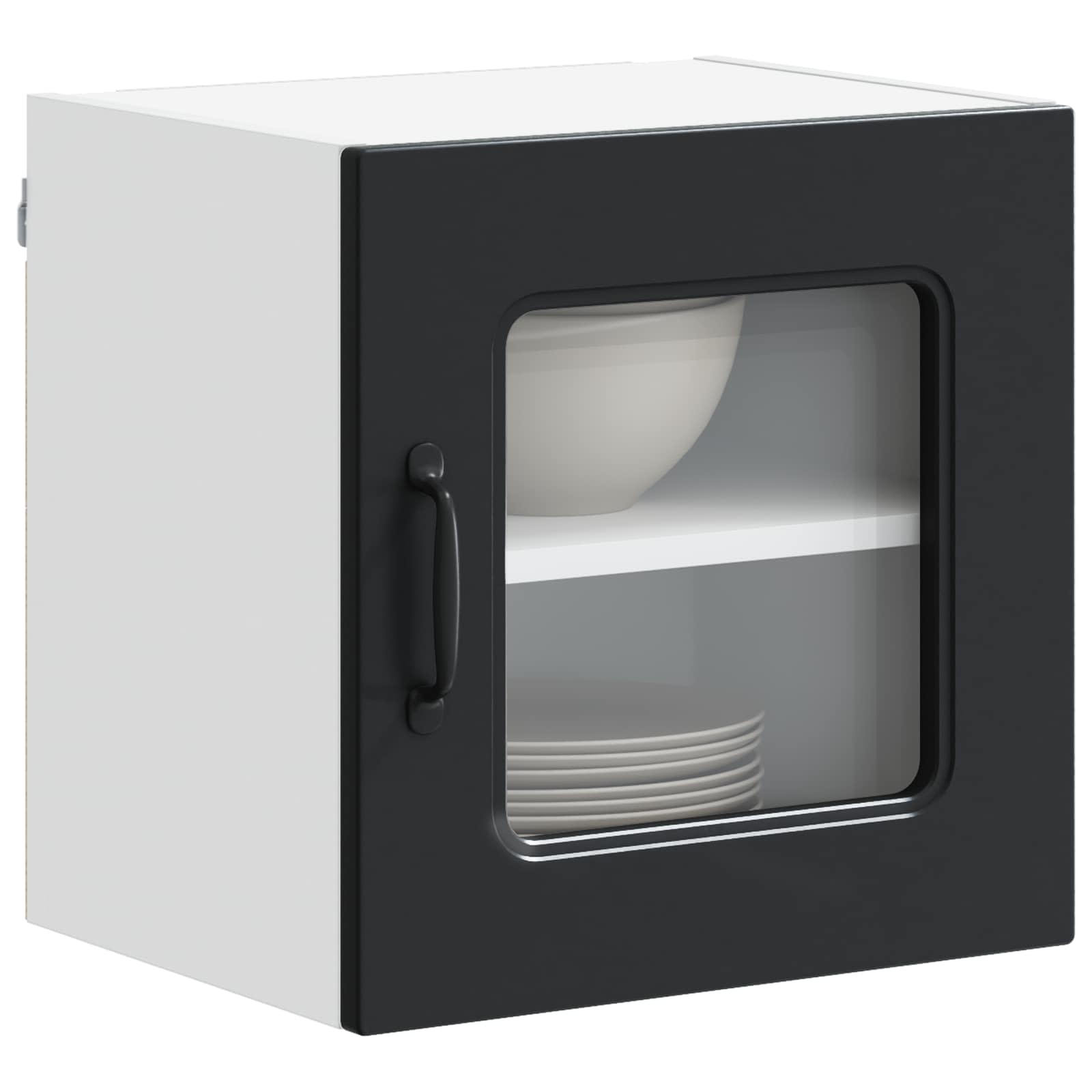 vidaXL Dishwasher Panel Kalmar Black 40 x 31 x 40 cm Engineered Wood 3
