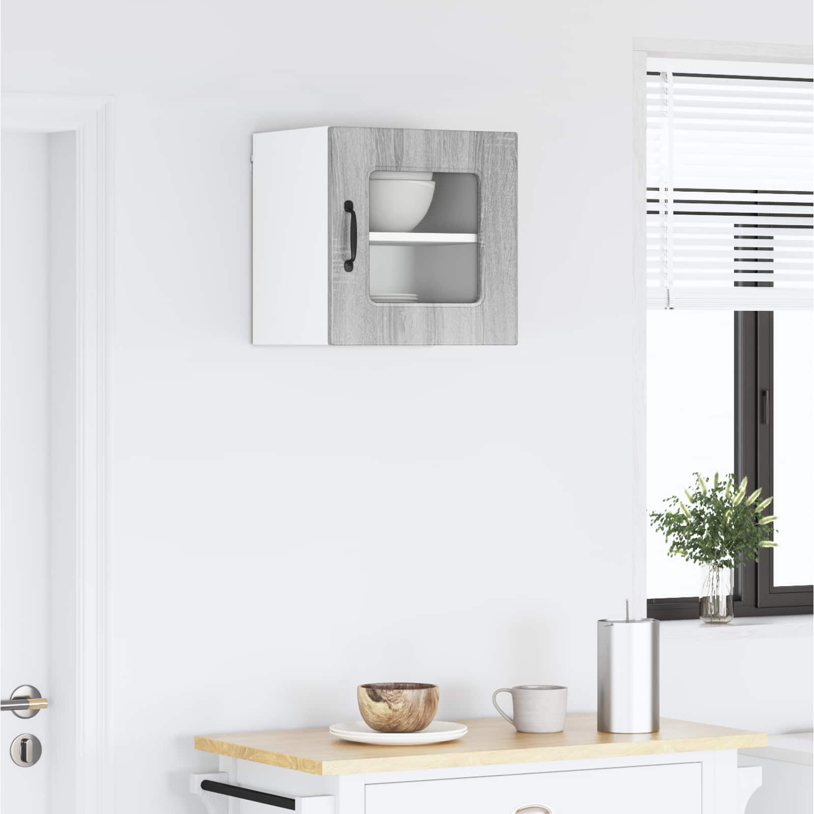 vidaXL Dishwasher Panel Kalmar Grey Sonoma 40 x 31 x 40 cm 4