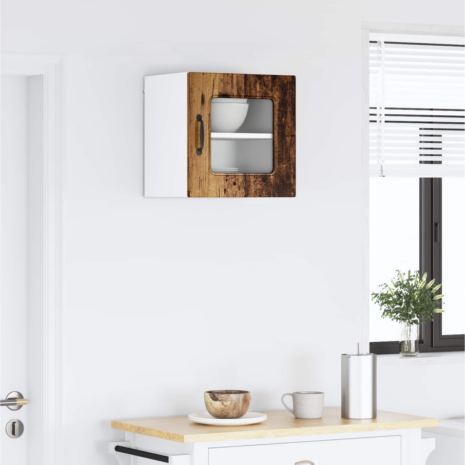 vidaXL Dishwasher Panel Kalmar Old Wood 40 x 31 x 40 cm 4