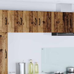 vidaXL Kitchen Wall Cabinet with Glass Door "Kalmar" Old Wood