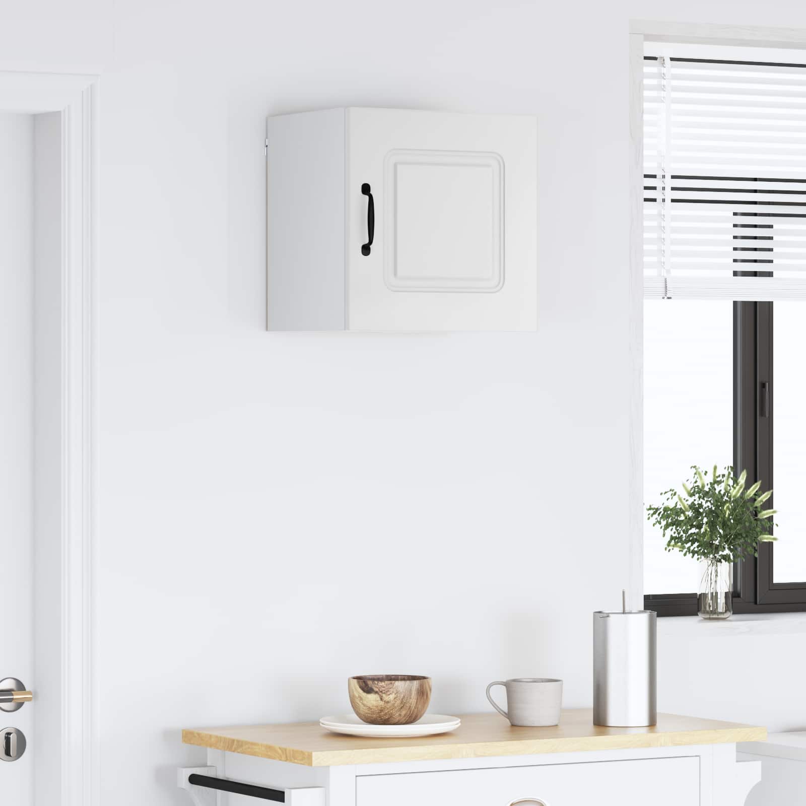 vidaXL Dishwasher Panel Kalmar White 40 x 31 x 40 cm Engineered Wood 4