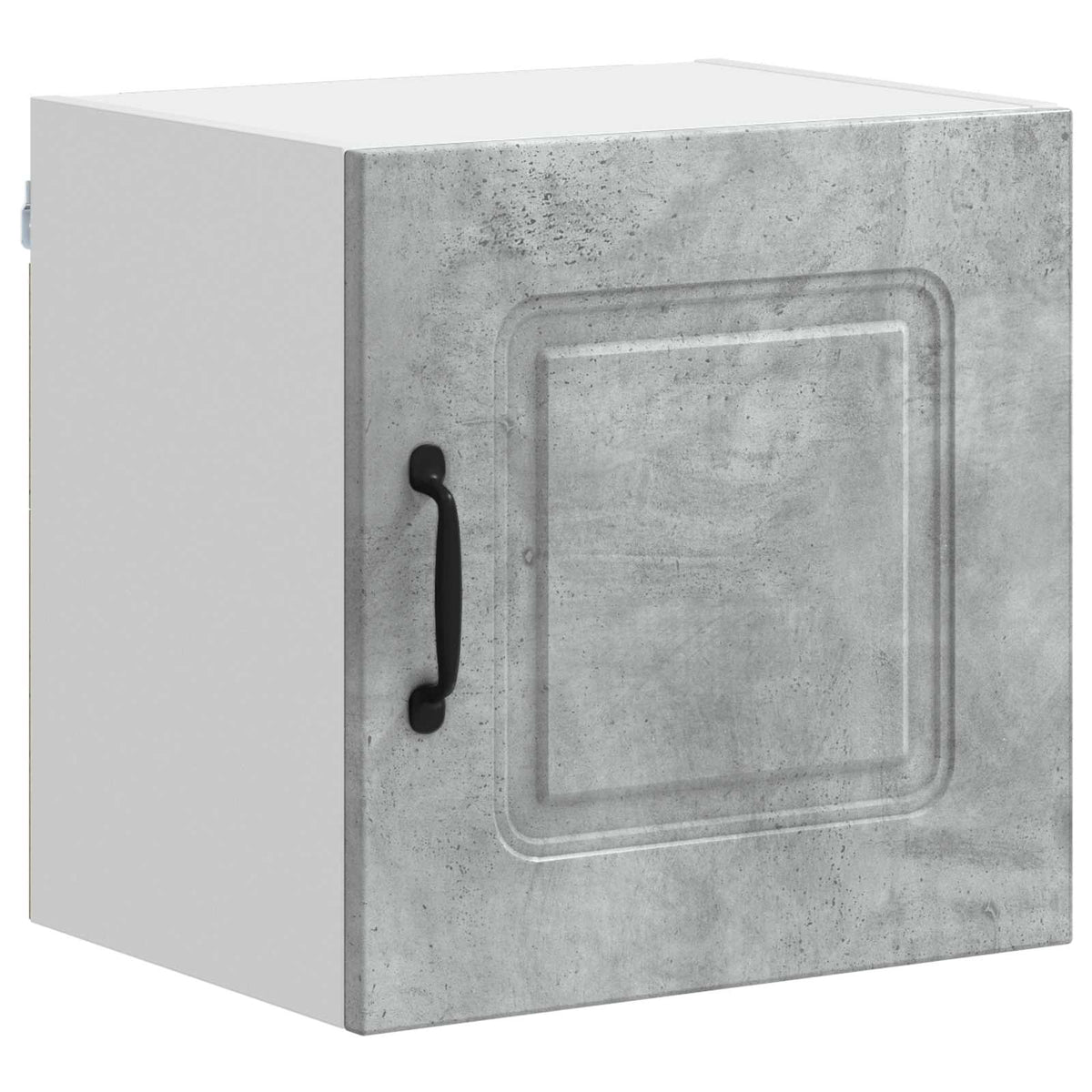 Kitchen Wall Cabinet "Kalmar" Engineered Wood Concrete grey 1x wall cabinet (1 door) 40 cm wide 40 cm high–1x wall corner cabinet 57 cm wide 100 cm high 1x wall cabinet (1 door) 40 cm wide 40 cm high
