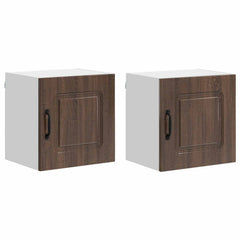 vidaXL Dishwasher Panel Kalmar 2 pcs Brown Oak Engineered Wood 2
