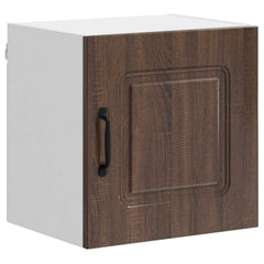 vidaXL Dishwasher Panel Kalmar 2 pcs Brown Oak Engineered Wood 5