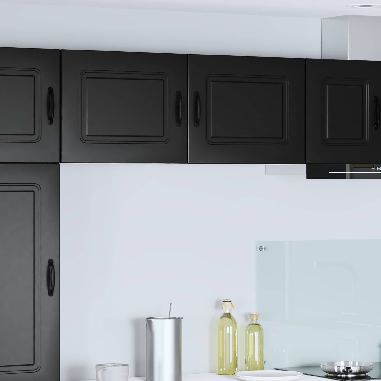 vidaXL Dishwasher Panel Kalmar Black 50 x 31 x 40 cm Engineered Wood 1