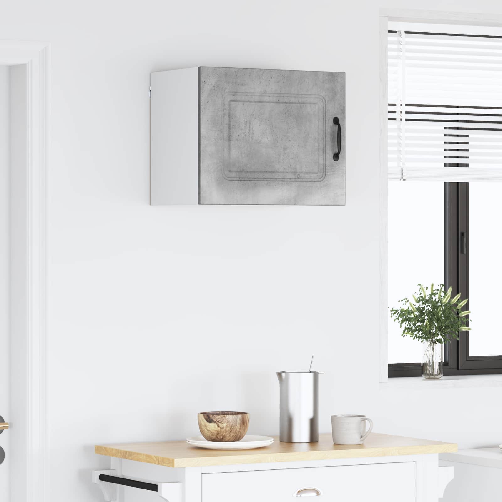 vidaXL Dishwasher Panel Kalmar Concrete Grey 50 x 31 x 40 cm 4