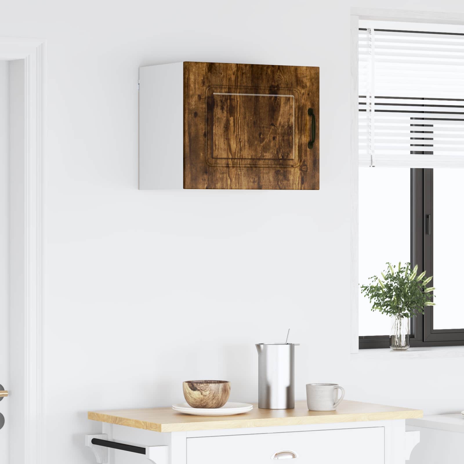 vidaXL Dishwasher Panel Kalmar Smoked Oak 50 x 31 x 40 cm 4