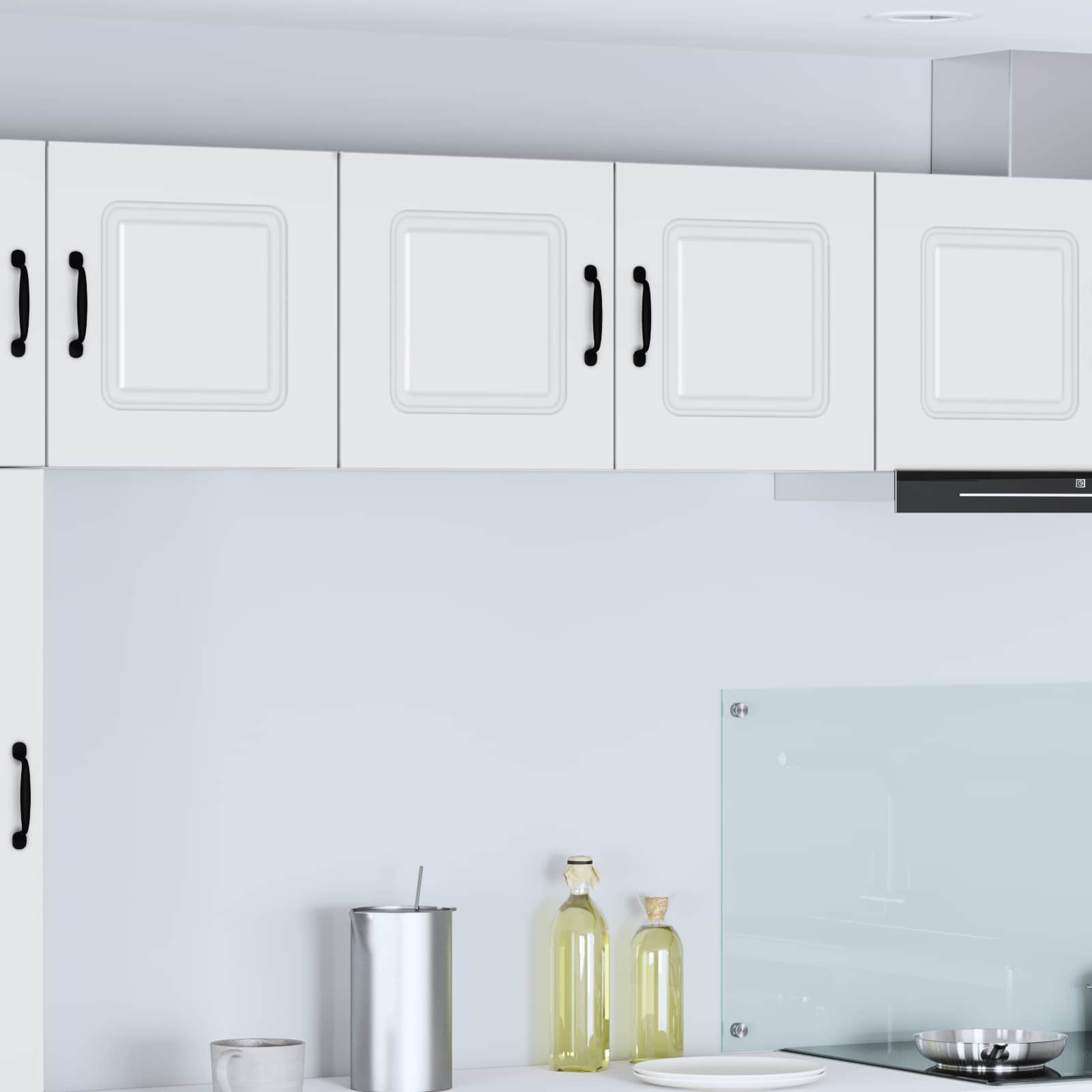 vidaXL Dishwasher Panel Kalmar White 80 x 31 x 40 cm Engineered Wood 1