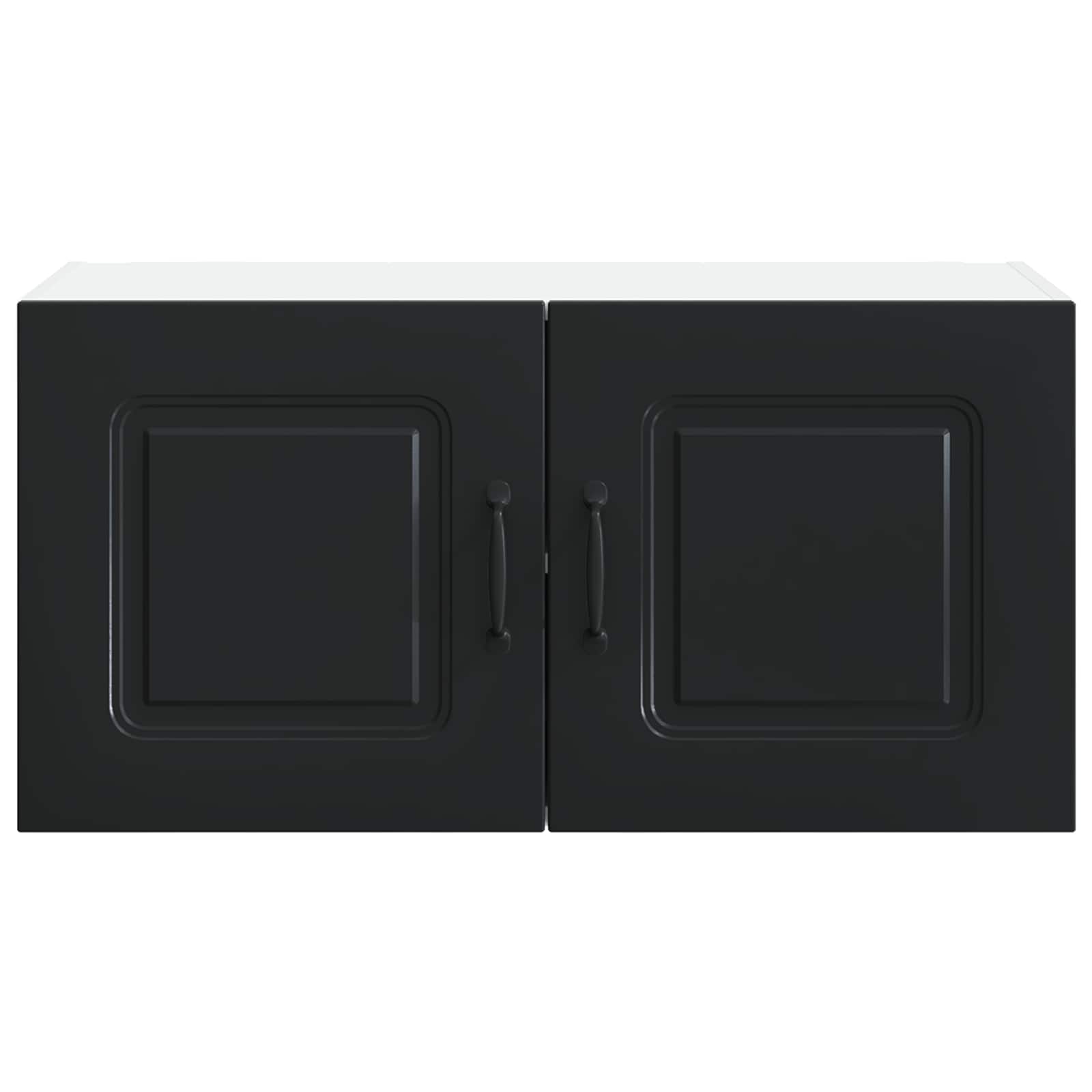vidaXL Dishwasher Panel Kalmar Black 80 x 31 x 40 cm Engineered Wood 6