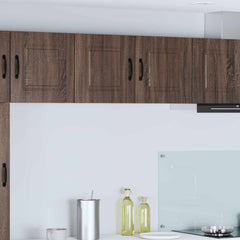 vidaXL Kitchen Wall Cabinet "Kalmar" Engineered Wood Brown Oak