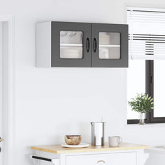 vidaXL Dishwasher Panel Kalmar Black 80 x 31 x 40 cm Engineered Wood 4