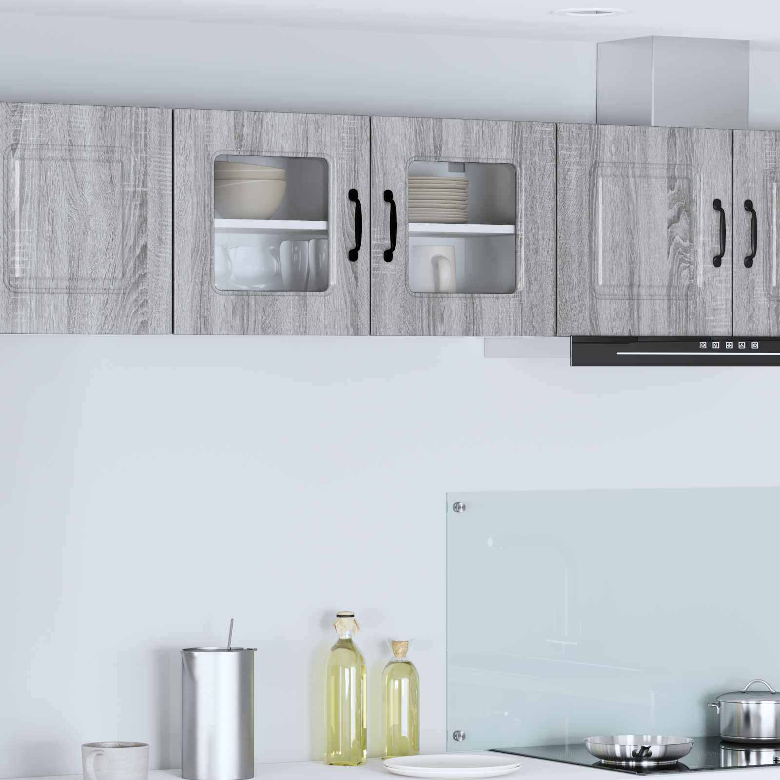 vidaXL Dishwasher Panel Kalmar Grey Sonoma 80 x 31 x 40 cm 1