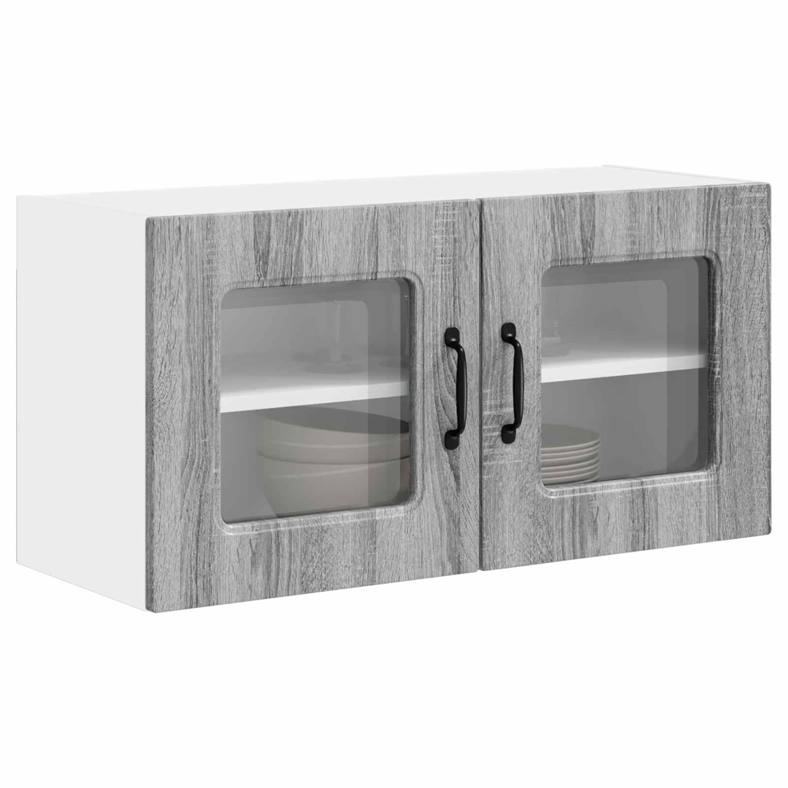 vidaXL Dishwasher Panel Kalmar Grey Sonoma 80 x 31 x 40 cm 3
