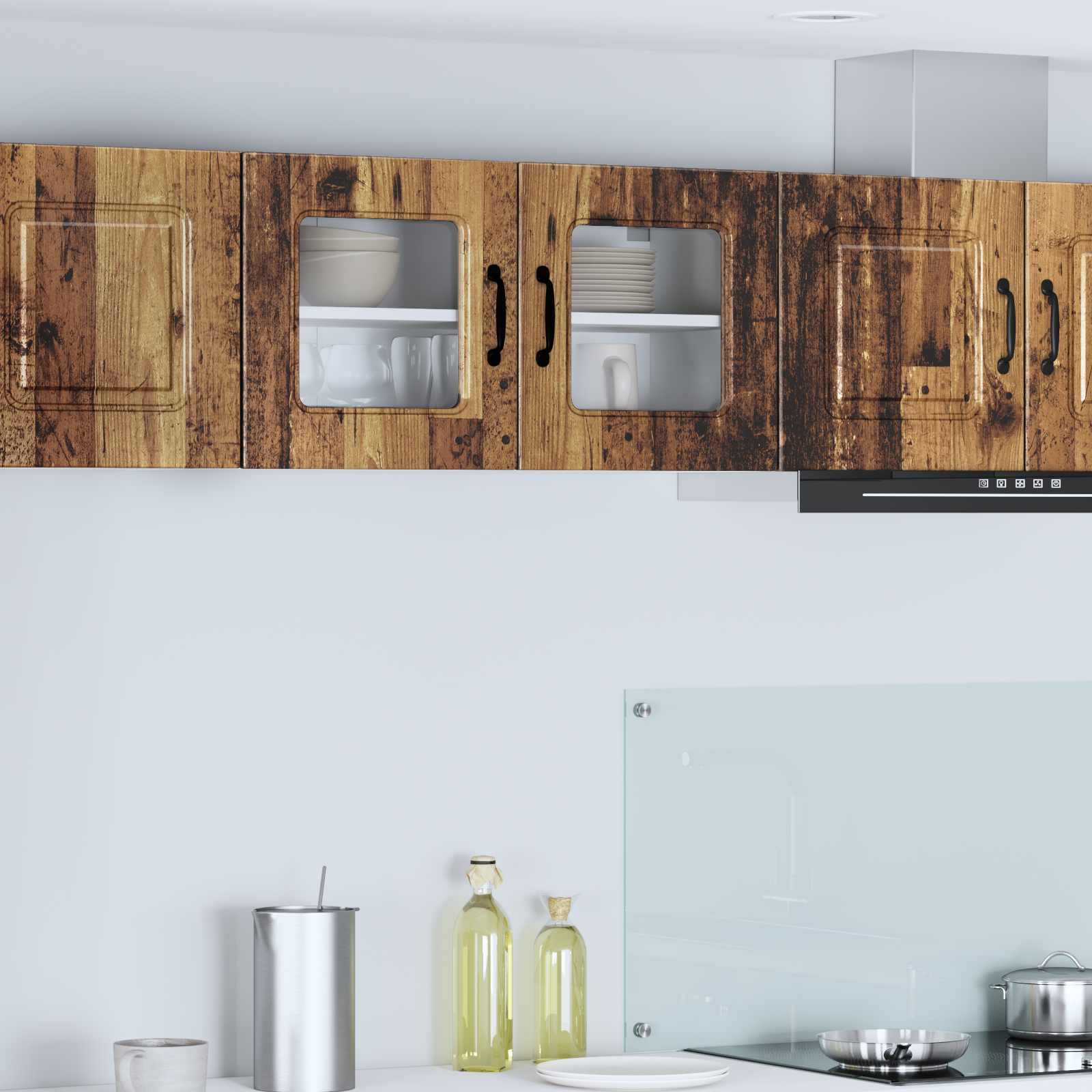 vidaXL Dishwasher Panel Kalmar Old Wood 80 x 31 x 40 cm 1