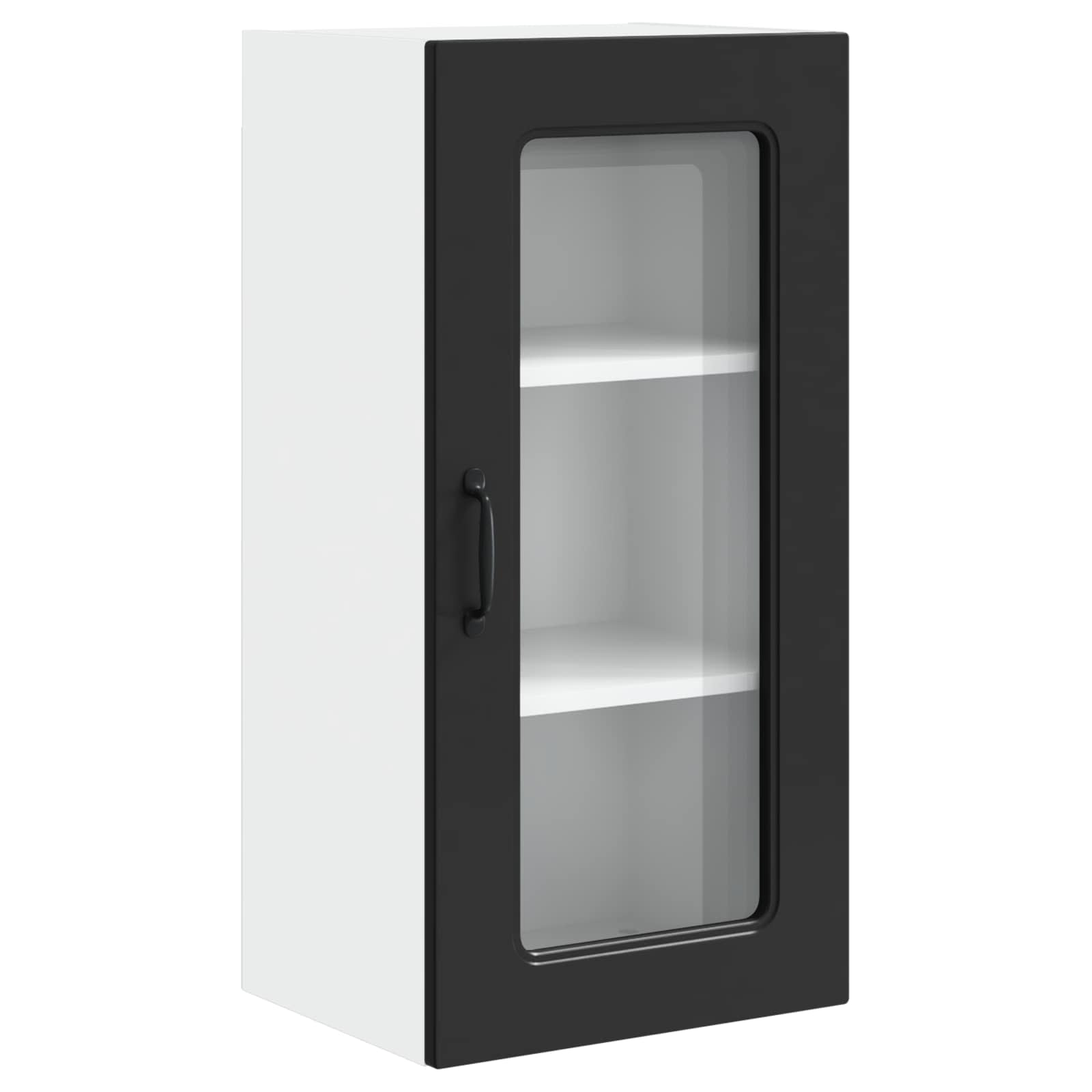 vidaXL Dishwasher Panel Kalmar Black 40 x 31 x 80 cm Engineered Wood 2