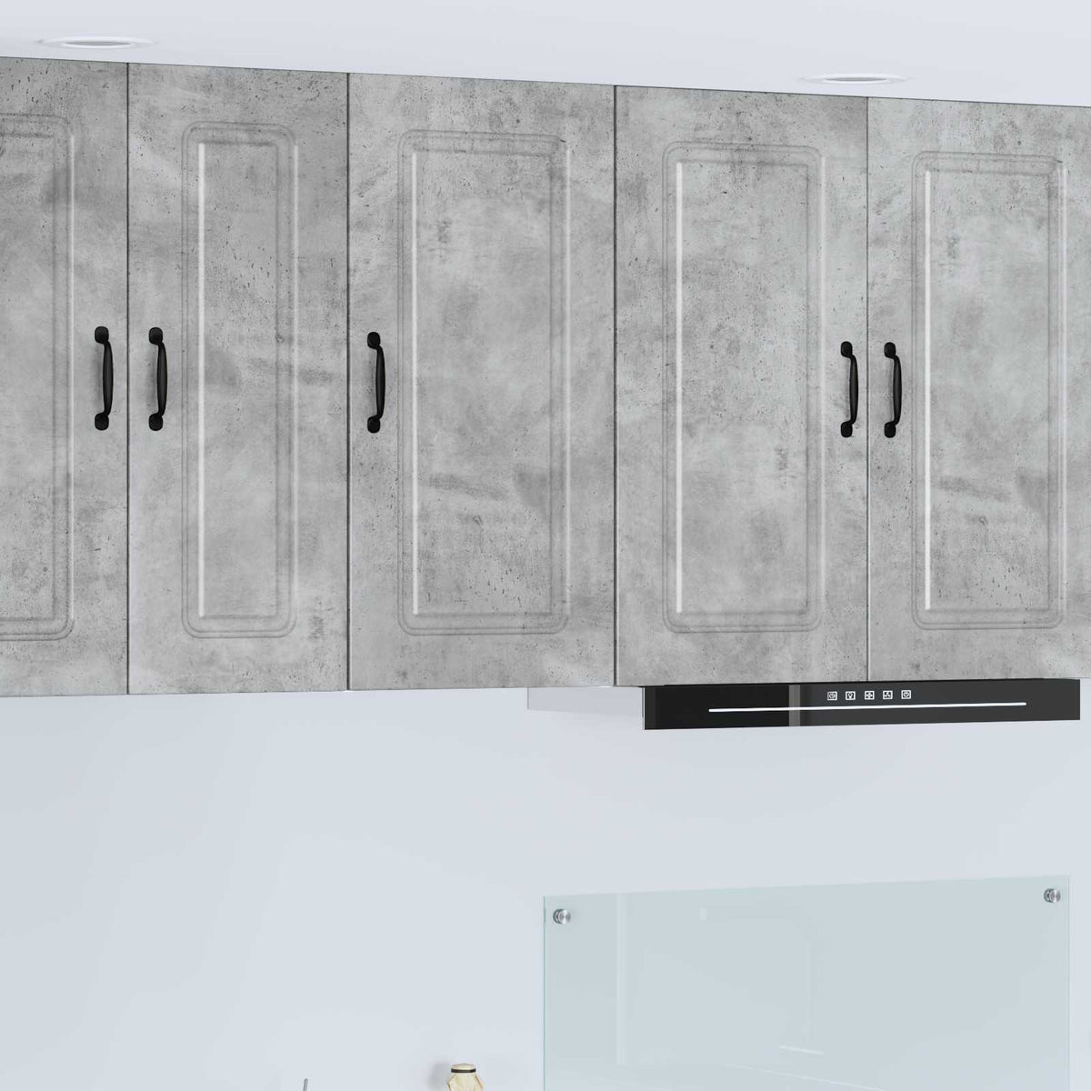 vidaXL Kitchen Wall Cabinet "Kalmar" Engineered Wood Concrete Grey