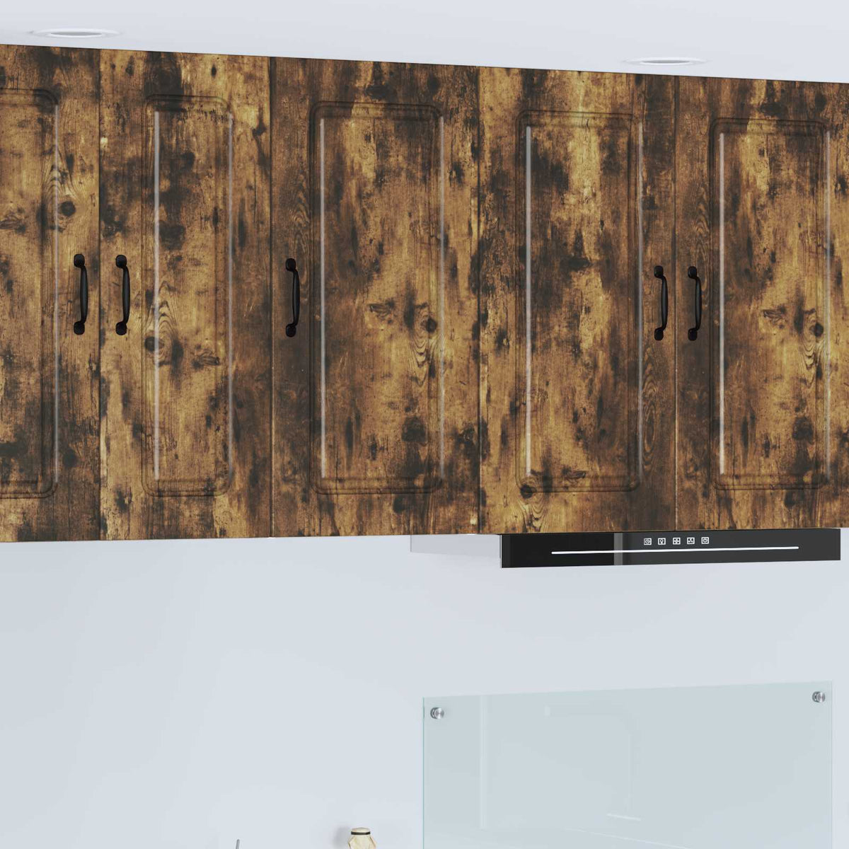 vidaXL Kitchen Wall Cabinet "Kalmar" Engineered Wood Smoked Oak