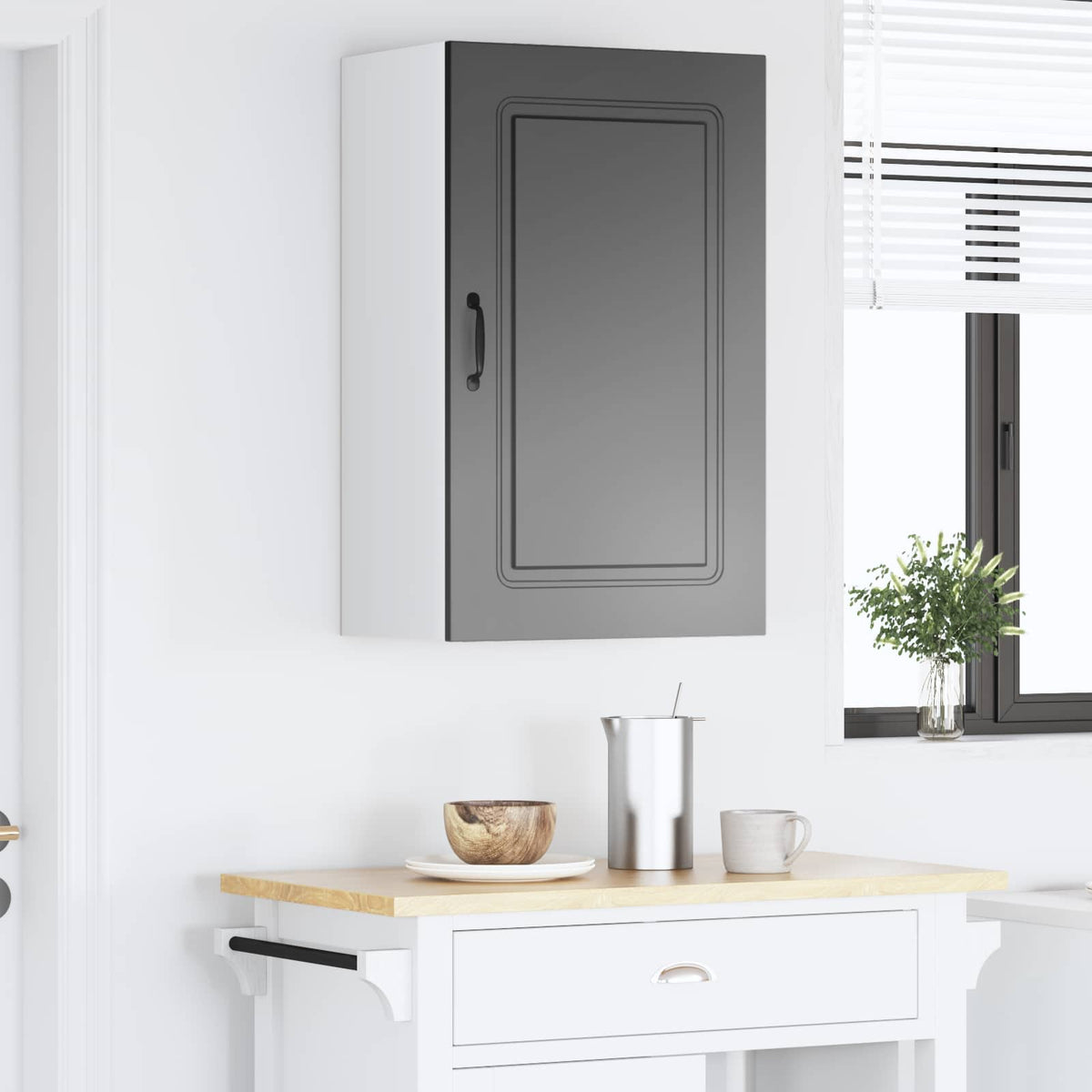 Dishwasher Panel KALMAR Engineered Wood Black 50 x 31 x 80 cm