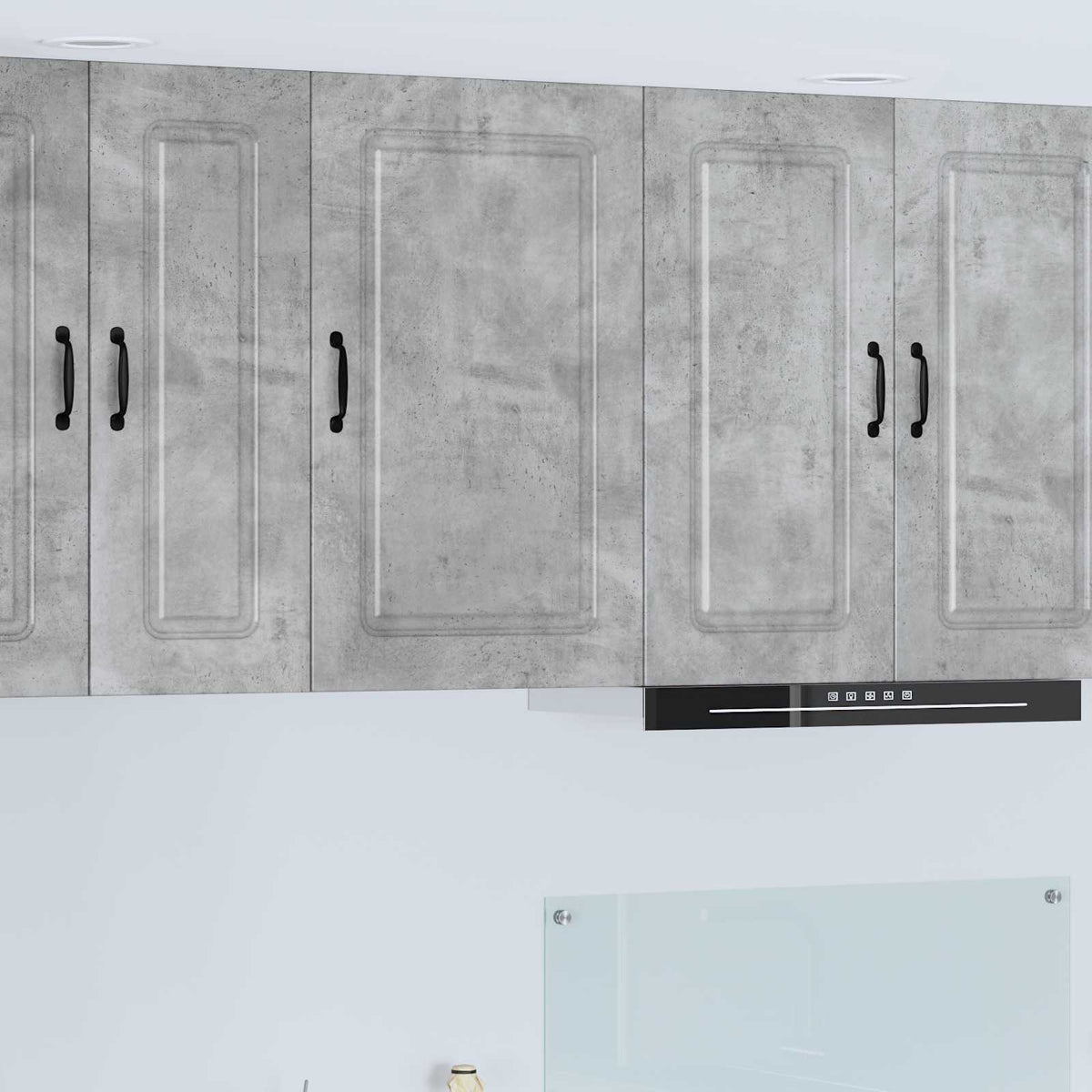 vidaXL Kitchen Wall Cabinet "Kalmar" Engineered Wood Concrete Grey