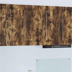 Kitchen Wall Cabinet "Kalmar" Engineered Wood Smoked oak 1x wall cabinet (1 door) 40 cm wide 40 cm high–1x wall corner cabinet 57 cm wide 80 cm high 1x wall cabinet (1 door) 50 cm wide 80 cm high